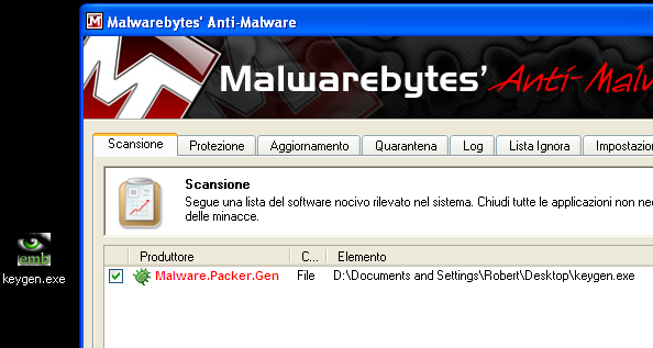 risultato-scansione-malwarebytes